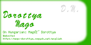 dorottya mago business card